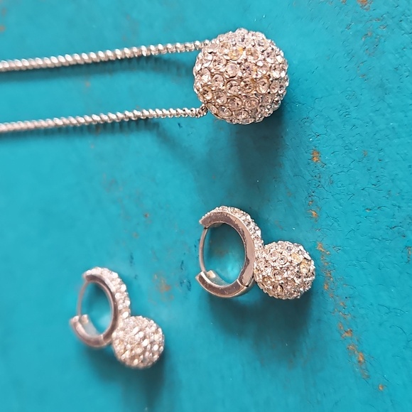 Monet Jewelry - Monet Silver Necklace and Earring Set. READ
